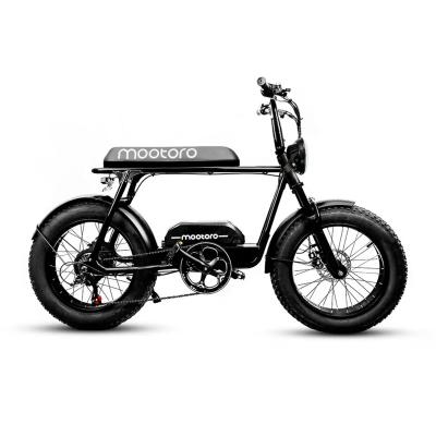 China Steel Mootoro C1 Fashionable And Cool 20 Inch City Fat Tire Road Electric Bike With Various Colors for sale