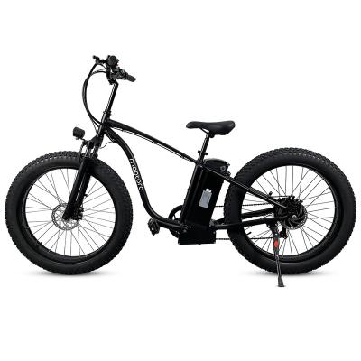 China Electric Bike 500w 48V City V1 Mountain Bike Aluminum Alloy Frame 7 Speed ​​Steel Fat Tire Electric Bike for sale