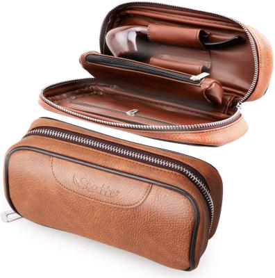 China Daily Manual Pipe Pouch Tobacco Accessories Cigar Box Travel Case Smoking Bags for sale