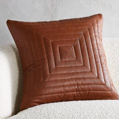 China Hot Selling High Quality Genuine Leather Waterproof With Canvas Backing Decorative Tile Covers For Sofa And Bed for sale