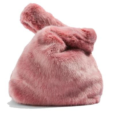 China Luxury High End Fashion Faux Fur Handbags Fluffy Tote Handbags For Women for sale