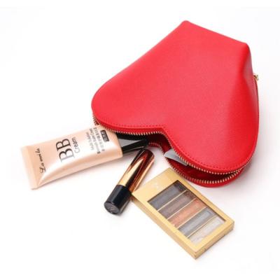 China Fashion Factory Direct Supply Portable Leather Cosmetic Organizer Small Cosmetic Make Up Case Bag For Ladies for sale