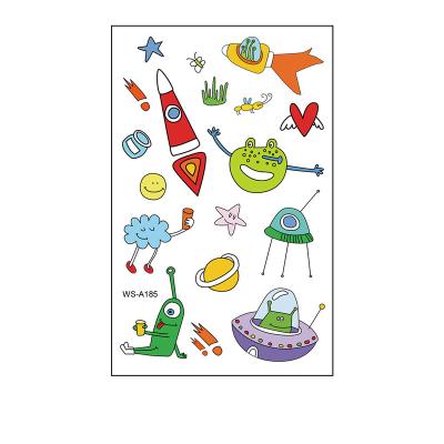 China 2021 Clear White Universe Small Size Temporary Tattoo Stickers For Kids for sale