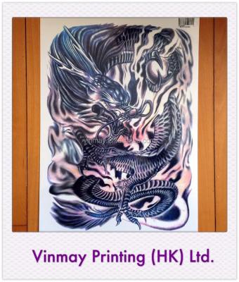 China Big I Grade Water Proof Full Back Temporary Cosmetic High Quality Temporary Tattoo for sale