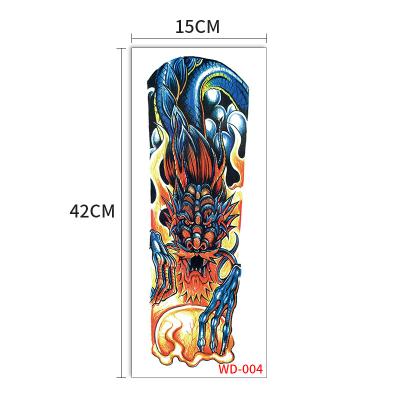 China Temporary Hot Selling Sexy White Dragon Full Arm Temporary Tattoo Stickers for Girls for sale