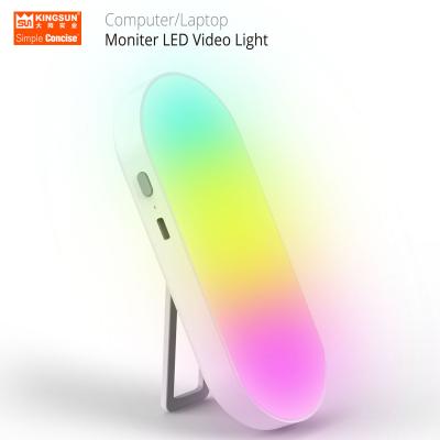 China Mini Portable RGB Usb Charging Clip LED Monitor Video Conference Filling Light Kit For Remote Working for sale