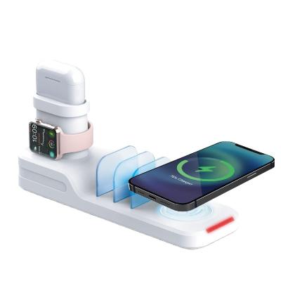 China Tablet Phone Charging Stand Holder 5 In1 Dock Fast Station Wireless Charger Station For Iphone for sale