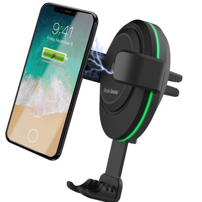 China Earphone car radio new product mobile phone charging wireless charging car for phone charger duct wireless phone holder for sale