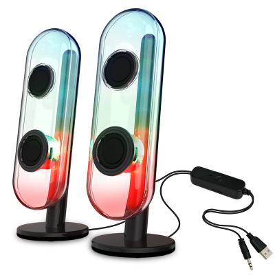 China LED Flashing Light USB Cable Compu Colorful Light Blinking Light Computer Speaker LED Computer Gaming Speaker Blinking Light 2022 New 2.0 RGB for sale