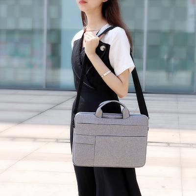 China Wholesale Latest Fasion Laptop Bag Shoulder With Handle And Shoulder Strap 13 14 15 Inch Business Briefcase Waterproof Customizable Laptop Bag for sale