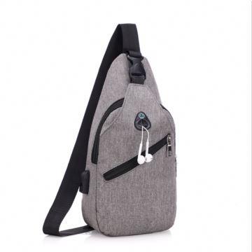 China Newspaper Used Men Custom Holster Wholesale Multifunctional Casual Bag Chest Bag Shoulder Messenger Classic Cross - Body Bag for sale