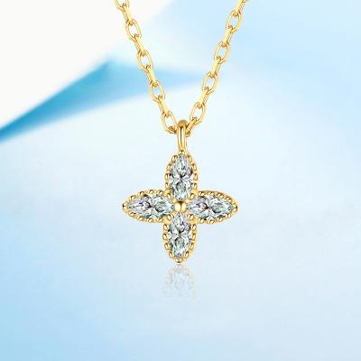 China Four Leaf Clover Jewelry Pendant BOHEMIA Moissanite Romantic Pendant Custom Price for sale