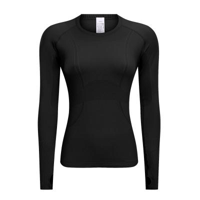 China Fitness Yoga Tops Wear Sportswear Women Anti-Shrink Workout Tops Long Sleeve T-Shirt Outdoor Shirt Lightweight Running Athletic Wear for sale