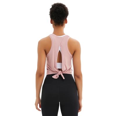 China Sportswear 2021 Breathable Warm Design 87%Nylon Fabric Good Quality Breathable Yoga Tops T-shirt Woman for sale