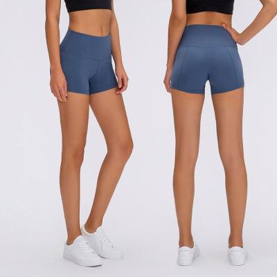 China 2021 Women Anti-Static Compression Shorts Line Up Shorts Fabric Women Yoga Sports Hot Shorts for sale