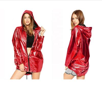 China Wholesale custom made long sleeve low MOQ waterproof jacket winter raincoat for women sequin jacket 2021 for sale