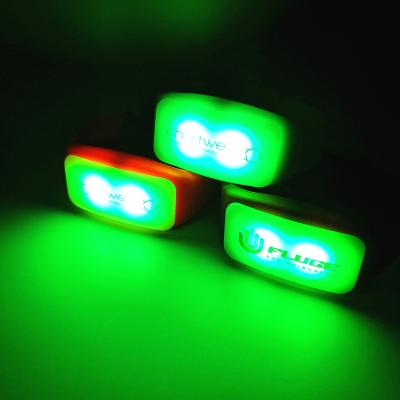 China Custom Silicone+ ABS Logo Remote Controlled LED Wristband For Wedding And Party for sale