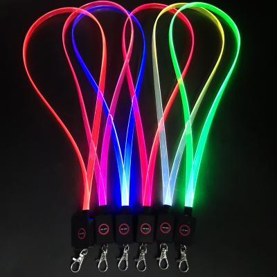 China Festival TPU LED Lanyard Necklace LED Flashing Glowing Flashing Lights for sale