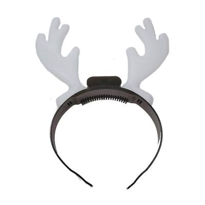 China ABS Gift LED Christmas Reindeer Antler Flashing Headband For Party for sale