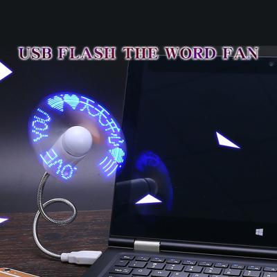 China DLWY Logo Portable Mini USB Table Fan Outdoor USB LED Rechargeable Electric Fan for sale