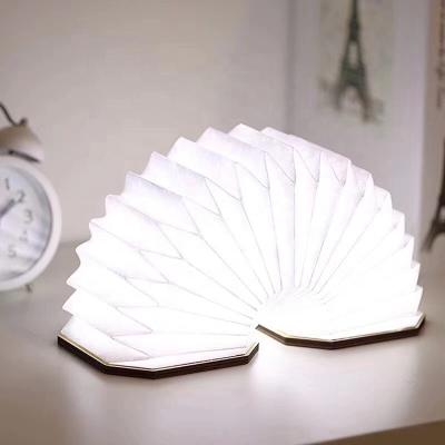 China Foldable dupont tyvek paper book lamp folding led electric shaped usb reading book lamp for sale