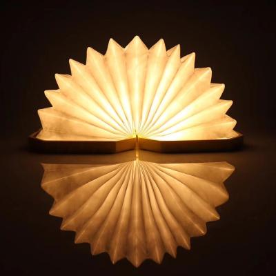 China Foldable Rechargeable Book Lamp Folding Mini Table Light Warm Night Light for sale