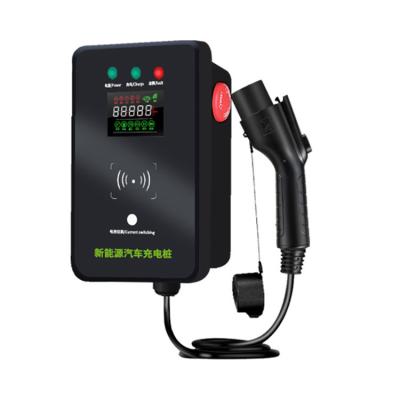 China Manufacturers level2 EV charger 7kw wall box EV charger 32A home use type 1 for home use EV battery charging level2 AC for sale