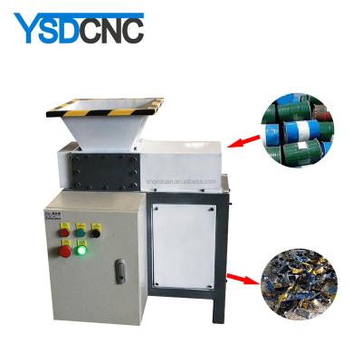 China Building Material Stores Factory Price Double Shaft Plastic Shredder Scrap Steel Plastic Shredder Machine For Recycling Scrap Metal Sheet for sale