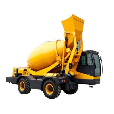 China Machinery repair shops SLM4000L 4cubic meters self propelled self loading concrete mixer truck price for sale