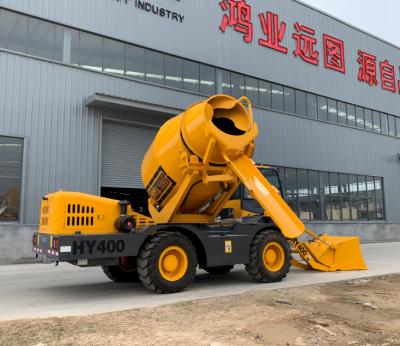 China New Size Mobile Concrete Batching Machinery Repair Shops Vehicle Self Loading Concrete Feeding Mixer With Truck for sale