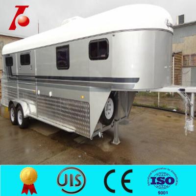 China China gooseneck horse trailer,3 horse gooseneck horse float,best price horse trailers for sale