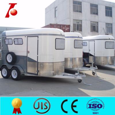 China Cheap horse transport trailer,aluminium horse floats,two horse trailer of China for sale