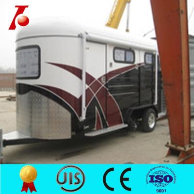 China Hot sale angle load horse trailer, two horse trailer for ex-factory price for sale