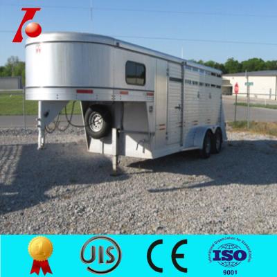 China 3,4 horse gooseneck trailer truck ,customized horse trailer with living area for sale