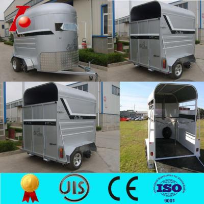 China Horse trailer used with best price,straight load 2 horse float for sale