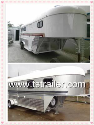 China cheap 3 horse gooseneck trailer,chinese imported horse trailer,camper trailer for sale