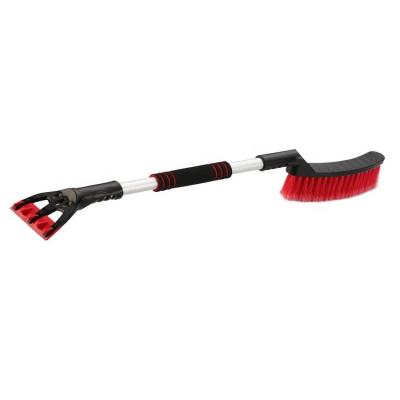 China Cars Auto Car Snow Brush With Detachable Telescopic Ice Scraper Bristle Head Winter Snow Brush Cleaning Brush Snow Broom ZF4014B for sale