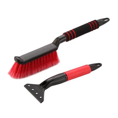 China Pp+Aluminum+ABS+EVA+PVC Snow Brush Ice Scraper 2 in 1 Car Set Snow Tool Window Snow Remover Seal Cleaning Sweeper for sale