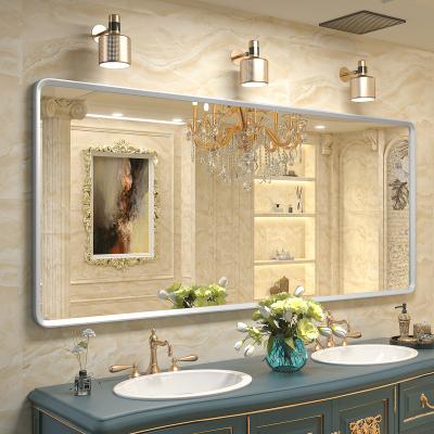 China 2023 Wholesales Bright Top Aluminum Alloy Framed Mirror Customized Shape Modern Stylish Mirror Decoration Bathroom Wall Mirror for sale