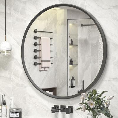 China high clear reflection & No Deformations Around Decorative Face Single Sight Metal Frame Wall Mounted Mirror For Living Room Hotel Home for sale