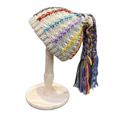 China European and American COMMON hot personality wig knitted wool hat braid wig dirty hats for women for sale