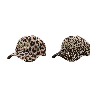 China breathable & Waterproof spring and new summer fashion leopard print baseball caps for men and women for sale