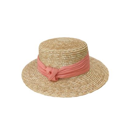 China New 2021 Summer Travel Colorful Striped Outdoor Beach Sun Shade Wide Brim Fedora Women Men Straw Hat for sale