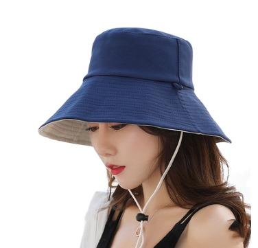 China Fashion \custom logo sunscreen large tide beach hat summer fashion comfortable \durable Korean empty bucket hat for sale