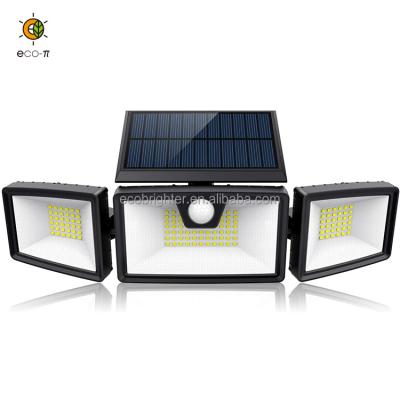 China 100w Garden Powered Motion Sensor Activated Led Solar Detector Lights Outdoor Street Security Flood Light Ip65 6500k Waterproof for sale