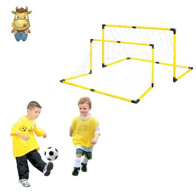 China Children Sports Plastic Toy Series Folding Plastic Football Goal With Football for sale