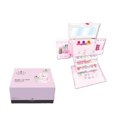 China 2020 New Design Butterfly Kids Make Up Kids Cosmetics Makeup Kits Set Toys For Girls 28*27*36CM for sale