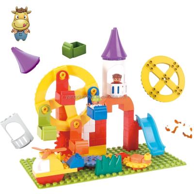 China Toy Wholesale 91pcs Building Blocks Plastic Children Building Blocks Building Set Ferris Wheel Building Blocks Toy Diy Toys for sale