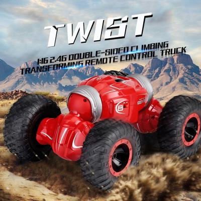 China RC Model 2.4G Tuck Strong Power With 1:16 Stunt Twist Toys Off-Road Double Sided Climbing Car For Kids for sale