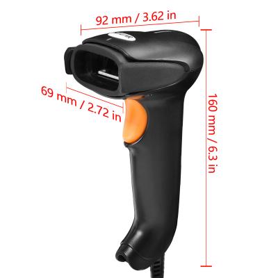 China 2d Wired and Wireless Restaurant Barcode Laser Barcode Scanner Handheld 1d Reader Barcode Reader for sale